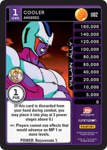 Cooler - Angered - Panini: Vengeance - Dragon Ball Z TCG card