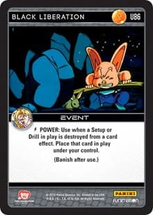 Black Liberation - Panini: Vengeance - Dragon Ball Z TCG card
