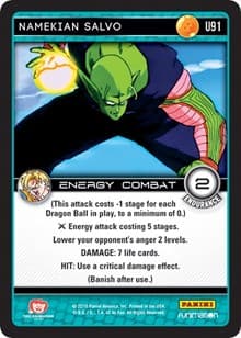Namekian Salvo - Panini: Vengeance - Dragon Ball Z TCG card