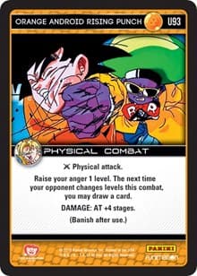 Orange Android Rising Punch - Panini: Vengeance - Dragon Ball Z TCG card