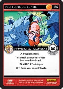 Red Furious Lunge - Panini: Vengeance - Dragon Ball Z TCG card