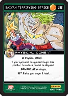 Saiyan Terrifying Strike - Panini: Vengeance - Dragon Ball Z TCG card