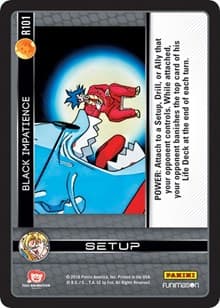 Black Impatience - Panini: Vengeance - Dragon Ball Z TCG card