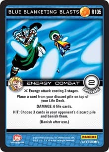 Blue Blanketing Blasts - Panini: Vengeance - Dragon Ball Z TCG card