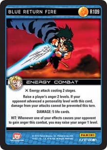Blue Return Fire - Panini: Vengeance - Dragon Ball Z TCG card