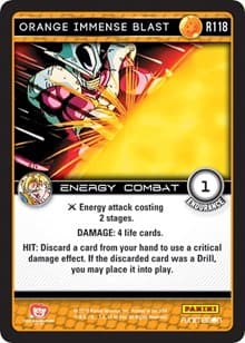 Orange Immense Blast - Panini: Vengeance - Dragon Ball Z TCG card