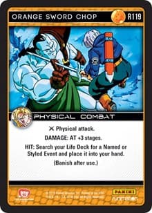 Orange Sword Chop - Panini: Vengeance - Dragon Ball Z TCG card