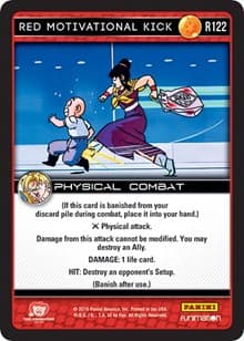 Red Motivational Kick - Panini: Vengeance - Dragon Ball Z TCG card
