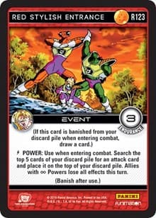 Red Stylish Entrance - Panini: Vengeance - Dragon Ball Z TCG card