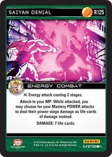 Saiyan Denial - Panini: Vengeance - Dragon Ball Z TCG card