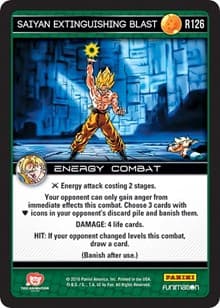 Saiyan Extinguishing Blast - Panini: Vengeance - Dragon Ball Z TCG card