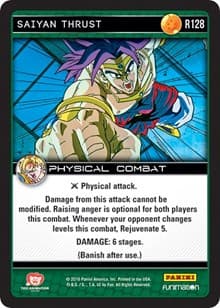 Saiyan Thrust - Panini: Vengeance - Dragon Ball Z TCG card