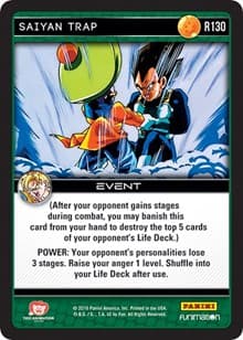 Saiyan Trap - Panini: Vengeance - Dragon Ball Z TCG card