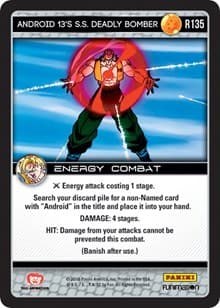 Android 13's S.S. Deadly Bomber - Panini: Vengeance - Dragon Ball Z TCG card