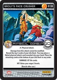 Broly's Face Crusher - Panini: Vengeance - Dragon Ball Z TCG card