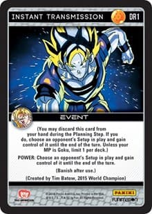 Instant Transmission - Panini: Vengeance - Dragon Ball Z TCG card