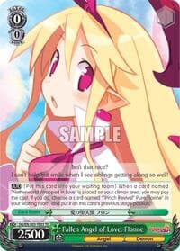 Fallen Angel of Love, Flonne - Disgaea - Weiss Schwarz card