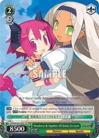 Raspberyl & Sapphire All Ready for Gym - Disgaea - Weiss Schwarz card