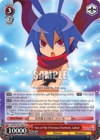 Son of the Previous Overlord, Laharl - Disgaea - Weiss Schwarz card