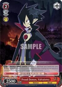 Proud Demon, Valvatorez - Disgaea - Weiss Schwarz card