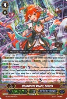 Celebrate Voice, Lauris - G-CB03: Blessing of Divas - Cardfight Vanguard card