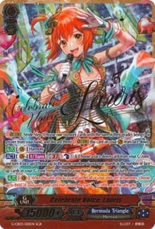 Celebrate Voice, Lauris (SGR) - G-CB03: Blessing of Divas - Cardfight Vanguard card