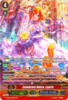 Celebrate Voice, Lauris (SP) - G-CB03: Blessing of Divas - Cardfight Vanguard card