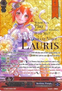 Celebrate Voice, Lauris (Wedding SP) - G-CB03: Blessing of Divas - Cardfight Vanguard card