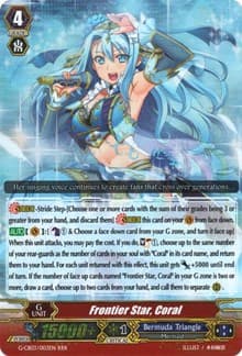 Frontier Star, Coral - G-CB03: Blessing of Divas - Cardfight Vanguard card