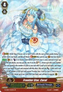 Frontier Star, Coral (SP) - G-CB03: Blessing of Divas - Cardfight Vanguard card