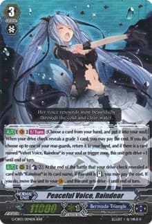 Peaceful Voice, Raindear - G-CB03: Blessing of Divas - Cardfight Vanguard card