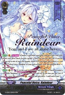 Peaceful Voice, Raindear (Wedding SP) - G-CB03: Blessing of Divas - Cardfight Vanguard card