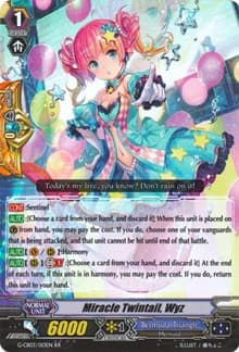 Miracle Twintail, Wyz - G-CB03: Blessing of Divas - Cardfight Vanguard card