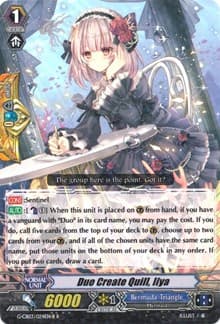 Duo Create Quill, Ilya (Black) - G-CB03: Blessing of Divas - Cardfight Vanguard card