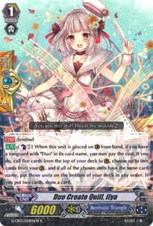 Duo Create Quill, Ilya (White) - G-CB03: Blessing of Divas - Cardfight Vanguard card