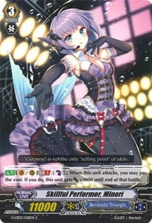 Skillful Performer, Minori - G-CB03: Blessing of Divas - Cardfight Vanguard card