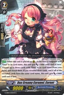 Duo Creamy Caramel, Cornet (Black) - G-CB03: Blessing of Divas - Cardfight Vanguard card