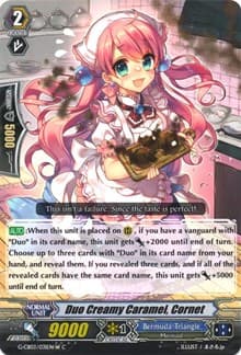 Duo Creamy Caramel, Cornet (White) - G-CB03: Blessing of Divas - Cardfight Vanguard card