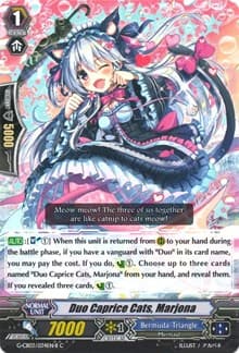 Duo Caprice Cats, Marjona (Black) - G-CB03: Blessing of Divas - Cardfight Vanguard card