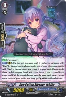 Duo Cotton Sleeper, Ichika (Black) - G-CB03: Blessing of Divas - Cardfight Vanguard card