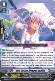 Duo Cotton Sleeper, Ichika (White) - G-CB03: Blessing of Divas - Cardfight Vanguard card