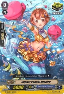 Impact Punch! Michiru - G-CB03: Blessing of Divas - Cardfight Vanguard card