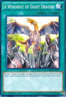 A Wingbeat of Giant Dragon - Structure Deck: Rise of the True Dragons - YuGiOh card