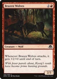 Brazen Wolves - Eldritch Moon - Magic: The Gathering card