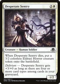 Desperate Sentry - Eldritch Moon - Magic: The Gathering card