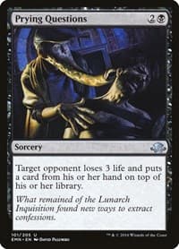 Prying Questions - Eldritch Moon - Magic: The Gathering card