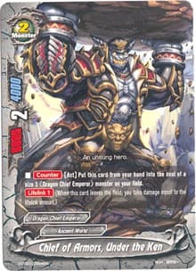 Chief of Armors, Under the Ken - Trial Deck: Dragon Emperor of the Colossal Ocean - Future Card BuddyFight card