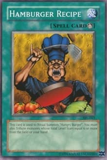 Hamburger Recipe - Spell Ruler - YuGiOh card