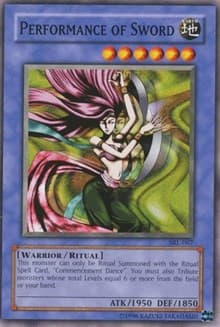 Performance of Sword - Spell Ruler - YuGiOh card