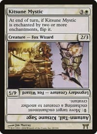 Kitsune Mystic // Autumn-Tail, Kitsune Sage - Champions of Kamigawa - Magic: The Gathering card